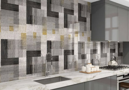 Berlin Geometric Shower Wall Panel