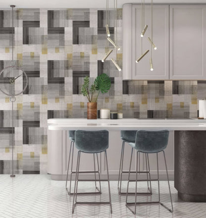 Berlin Geometric Shower Wall Panel