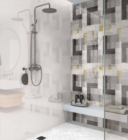 Berlin Geometric Shower Wall Panel
