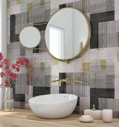 Berlin Geometric Shower Wall Panel