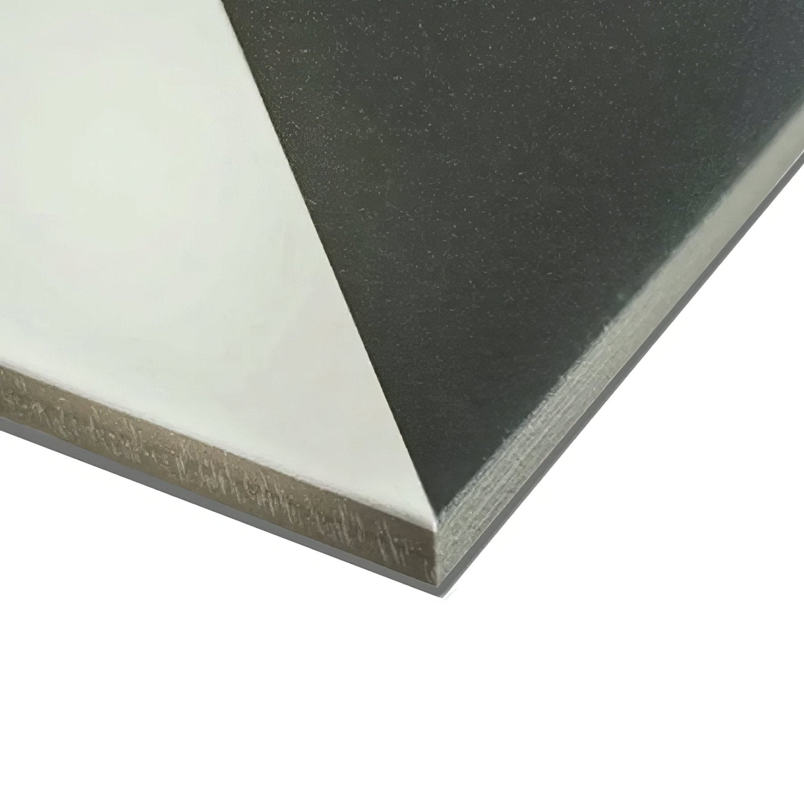 Black and white bert and may alalpardo porcelain composite panel with textured layered edge for wall use