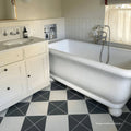 Bert & May Black Alalpardo Porcelain in a bathroom setting (2)