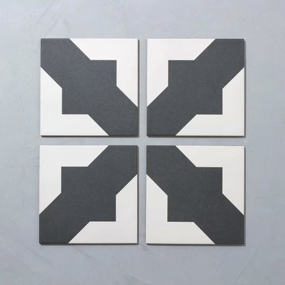 Bert & May Black Crosses Porcelain