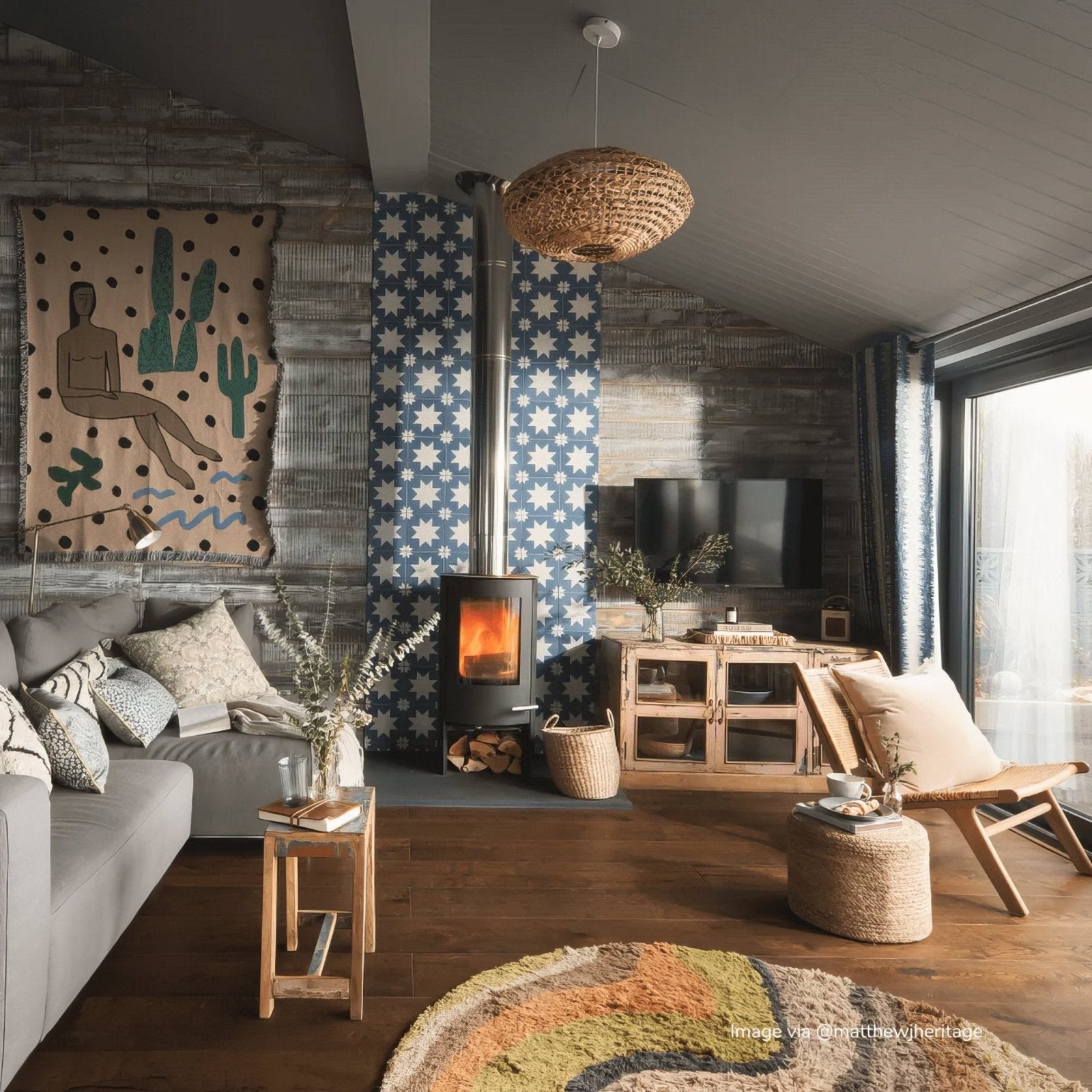 Bert & May Blue Pradena Porcelain