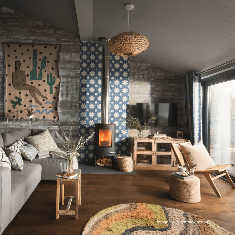 Bert & May Blue Pradena Porcelain