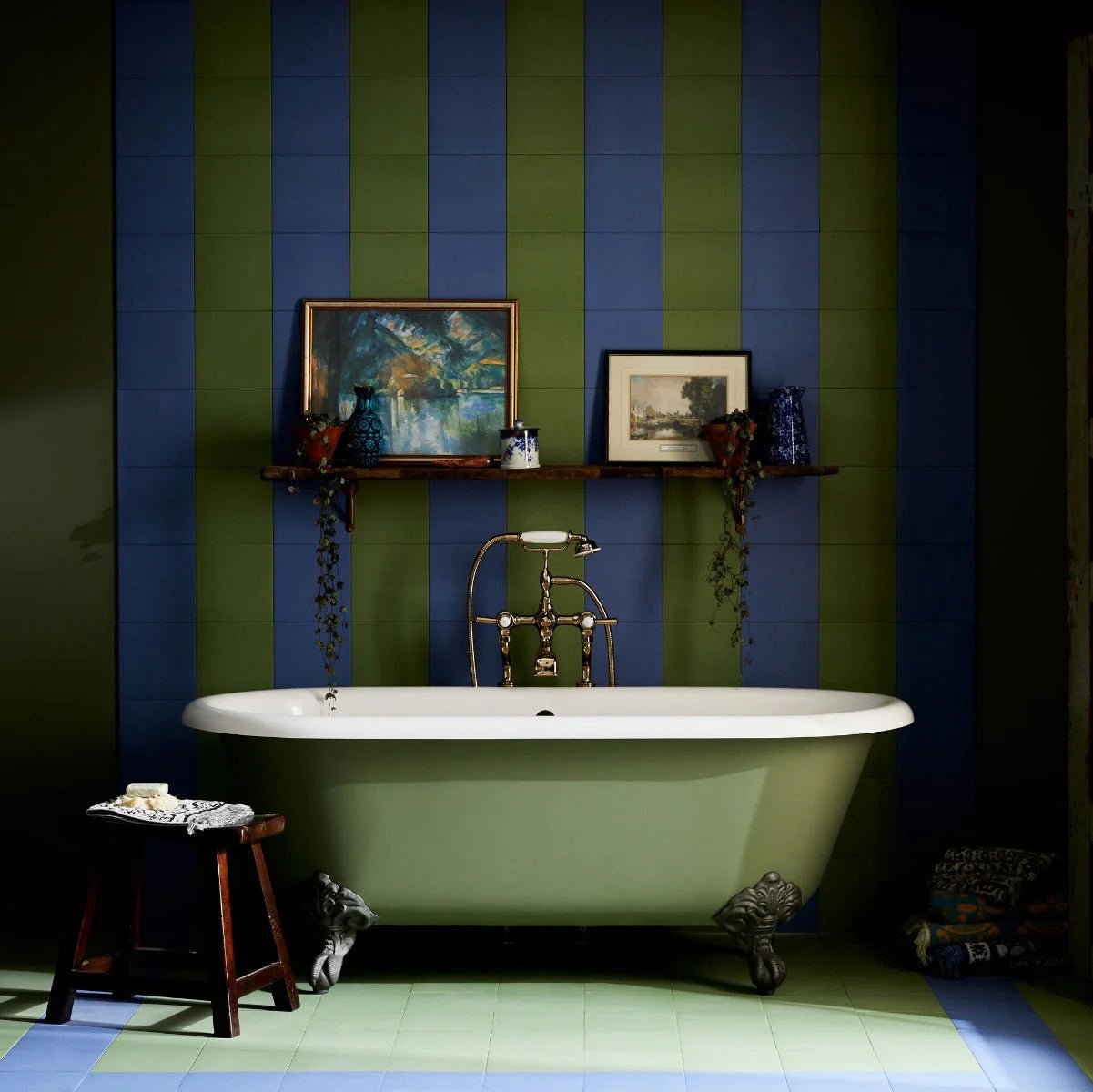 Bert & May Navy Porcelain Plain Tile