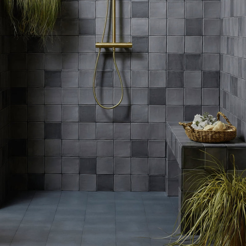 Bert & May Old Iron Porcelain Plain Tile