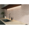 Beige textured rectangular kitchen backsplash tiles beton beige next relieve decor with a concrete look finish