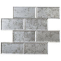 Bevel Antique Mirror Brick Mosaic – detail view 2