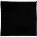Black field tile square ceramic tile with a glossy black finish for stylish flooring and wall applications