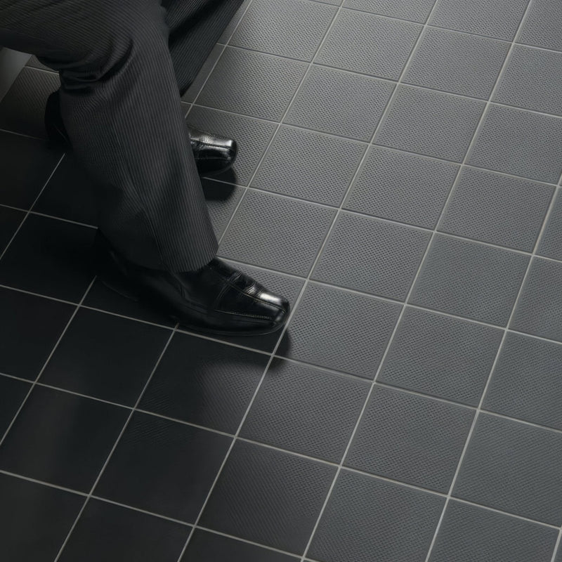 Black Pinhead Quarry Tile 148x148x9mm