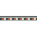 A decorative mosaic tile border with black terracotta and beige squares in light gray grout from blake black dover white grey and red