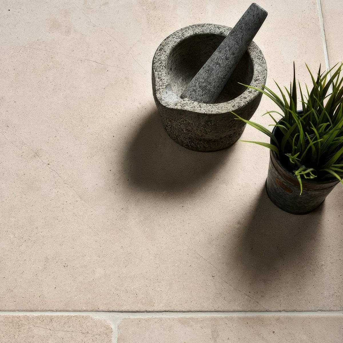 Blandford Limestone Tumbled Finish in a kitchen setting