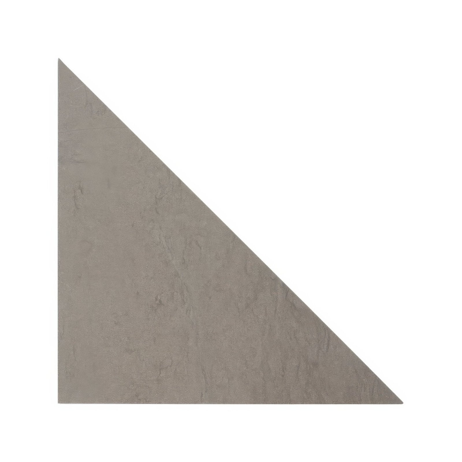 Gray triangular tile blends castano triangle with a subtle textured surface for stylish wall or floor decor