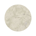 Circular white marble tile blends grigio circle with subtle gray veining for elegant flooring and wall accents
