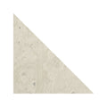 Beige triangular tile blends grigio triangle with subtle gray veining and a smooth, slightly textured surface