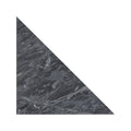 Dark gray triangular marble tile blends nero triangle with subtle veining ideal for stylish flooring or wall decor