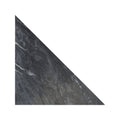 Dark gray marble tile blends nero triangle with swirling white veining for elegant flooring or wall design