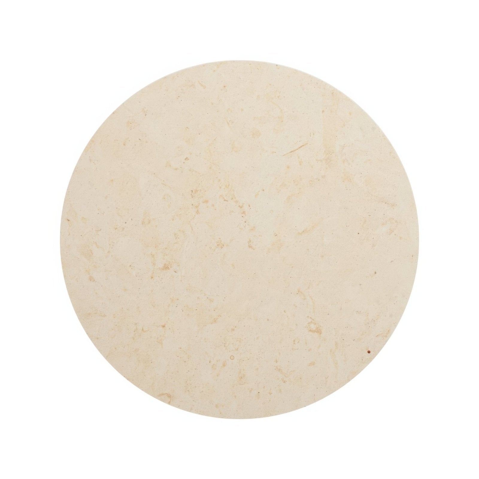 Blends Tarla Circle cream circular marble tile with subtle natural veining