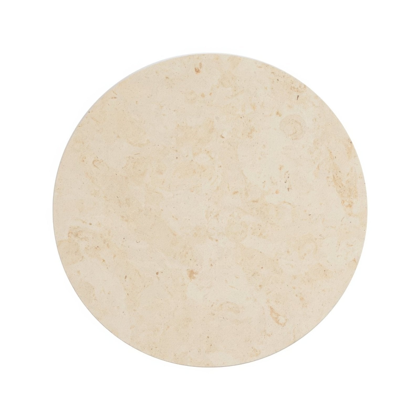 Blends Tarla Circle cream circular marble tile with a smooth textured surface