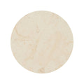 Cream-colored circular stone tile blends tarla circle with subtle natural veining ideal for flooring and walls