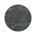 Blends Verde Circle dark green circular marble tile with olive and yellow veining