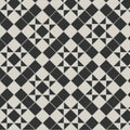 Blenheim black and dover white diamond patterned black and cream ceramic tile flooring for interior use