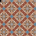 Blenheim Blue, Brown, Buff, Red & White with Livingstone Blue on Buff shown as flooring (2)