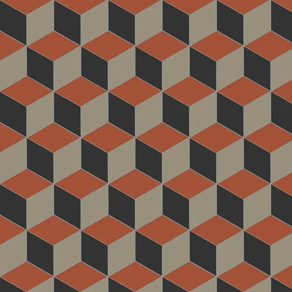 Bloomsbury Red, Black & Holkham Dune