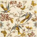 Bluebird Continuous Pattern on County White