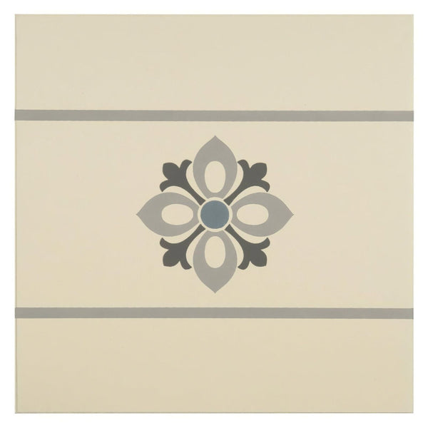 Light Blue, Light Grey and Dark Grey on White
