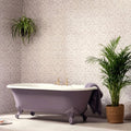 Bohemia penelope 60x30cm lavender clawfoot bathtub with ornate feet and gold-toned fixtures for luxury baths