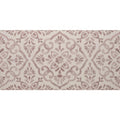 Beige ceramic tile bohemia penelope 60x30cm with delicate repeating damask pattern in muted taupe tones