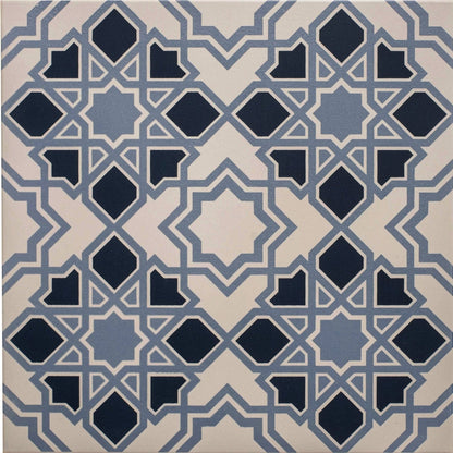 Bolero Light/Dark Blue on Chalk