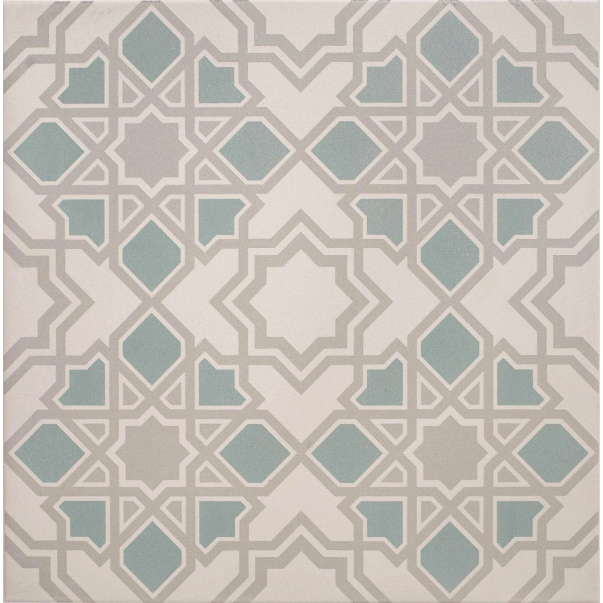 Bolero Teal on Chalk – pattern detail