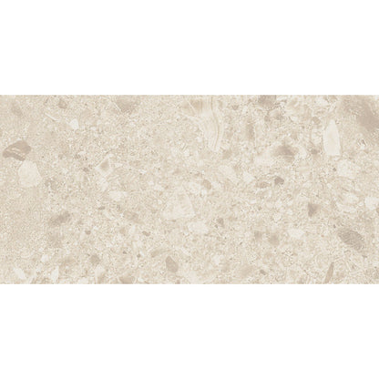 Beige stone tile boost mix ivory 30 x 60cm with speckled natural texture and subtle gray veining