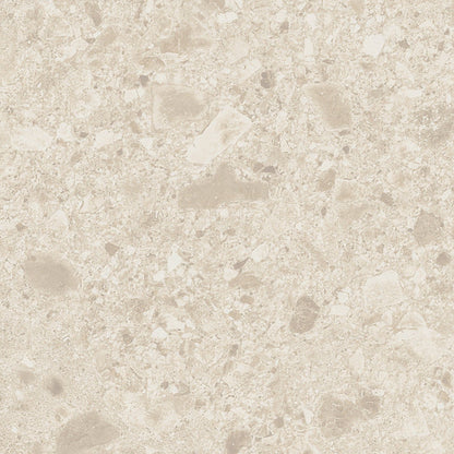 Beige terrazzo countertop boost mix ivory 60 x 60cm with light and dark speckled aggregates pattern