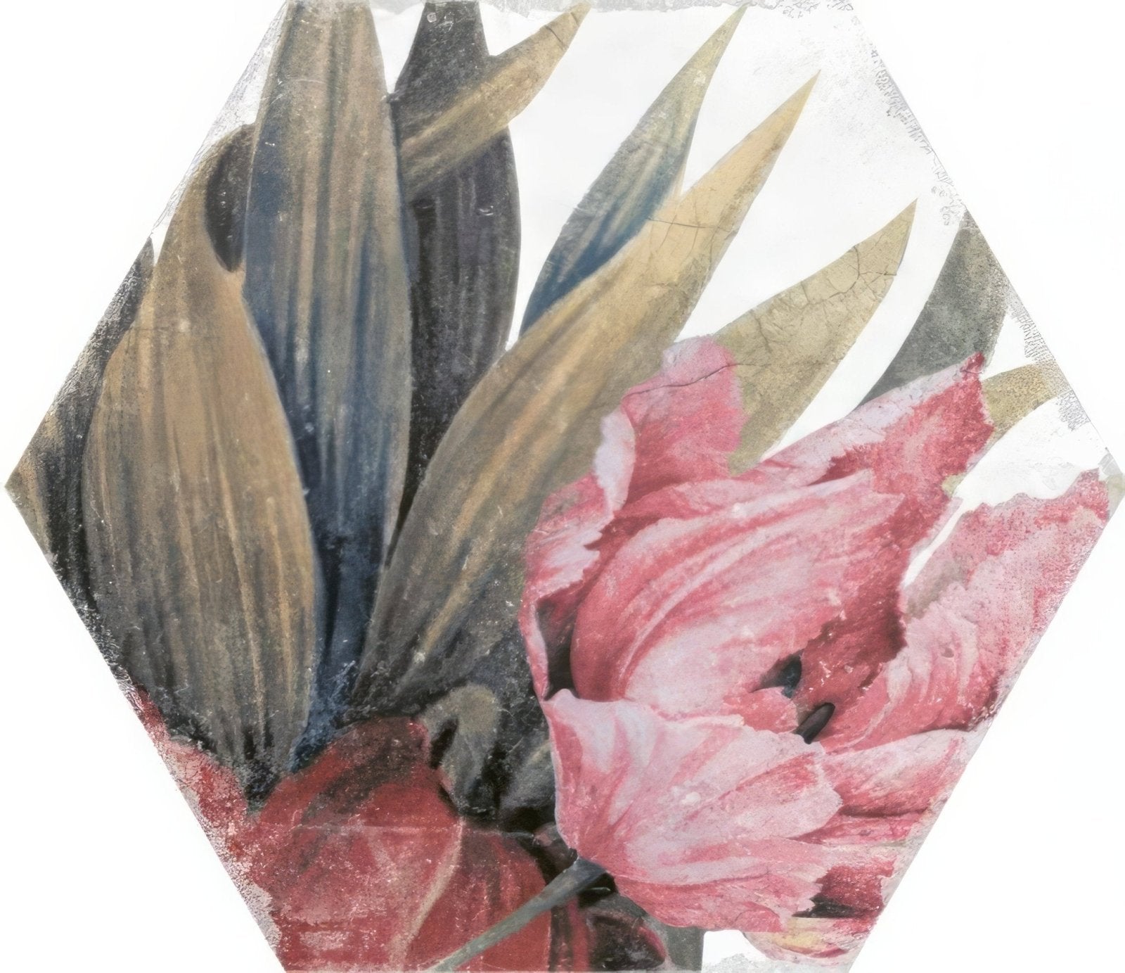 Botanical Hexagon White Floral