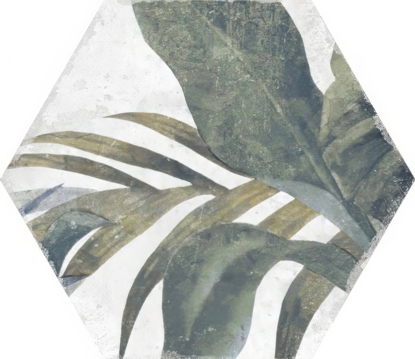 Botanical Hexagon White Floral