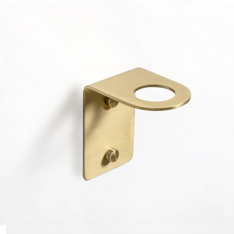 Bottle Holder 1 Hole Brushed Brass