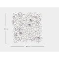 White marble-effect pebble mosaic tile 30.5 cm square boulder carrara mosaic for decorative wall and floor use
