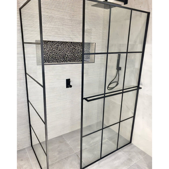 Boulder Negro Marquina Mosaic - alternate view