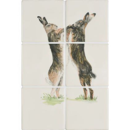 Boxing Hares 6