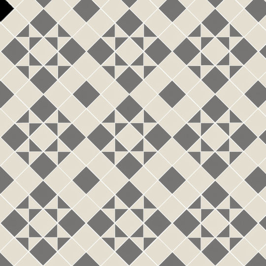 Braemar Revival Grey and Dover White - alternate view