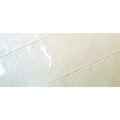 Beige glossy ceramic tiles with subtle reflective sheen branco brilho liso bumpy white 20 x 20cm