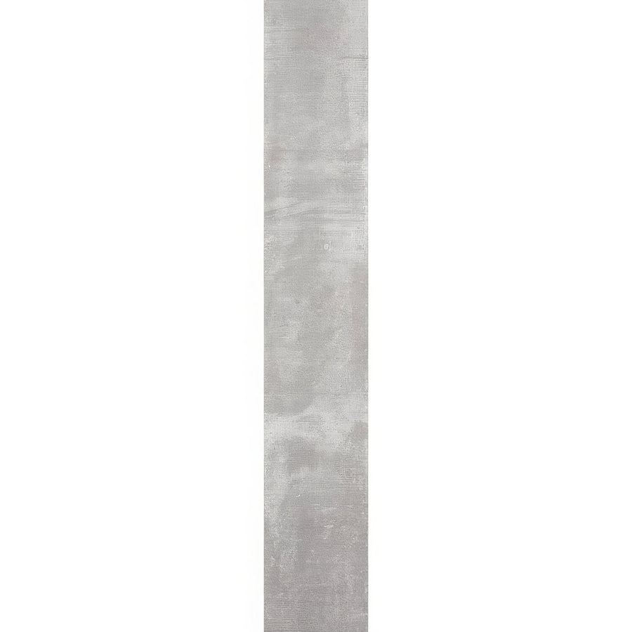 A sleek rectangular gray concrete effect matt glazed porcelain tile named brasilia cinza with subtle texture