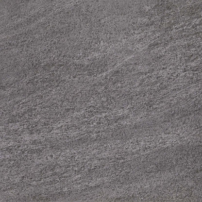 Bravestone grey 60 x 60cm dark gray stone tile with a textured natural surface for flooring and wall use