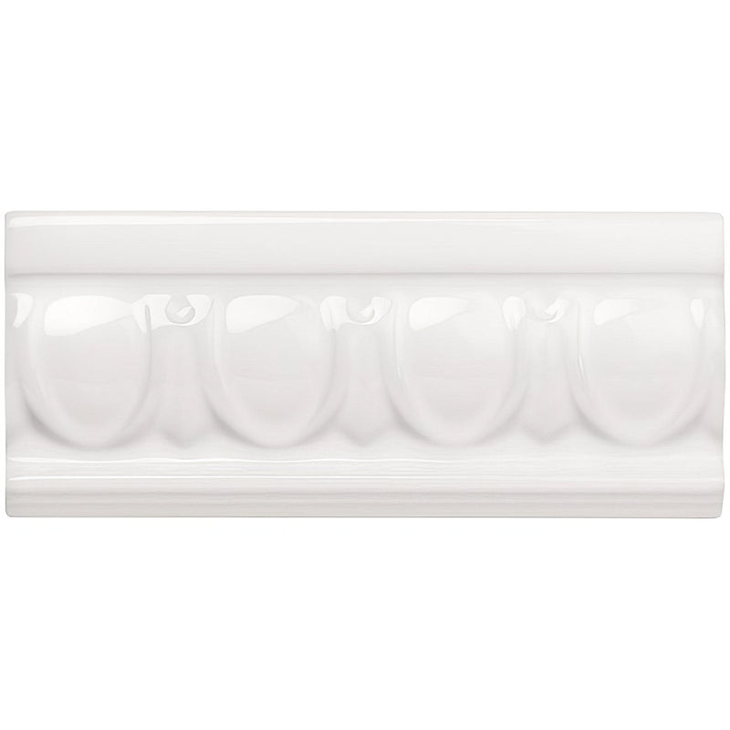 Brilliant White Egg & Dart Moulding