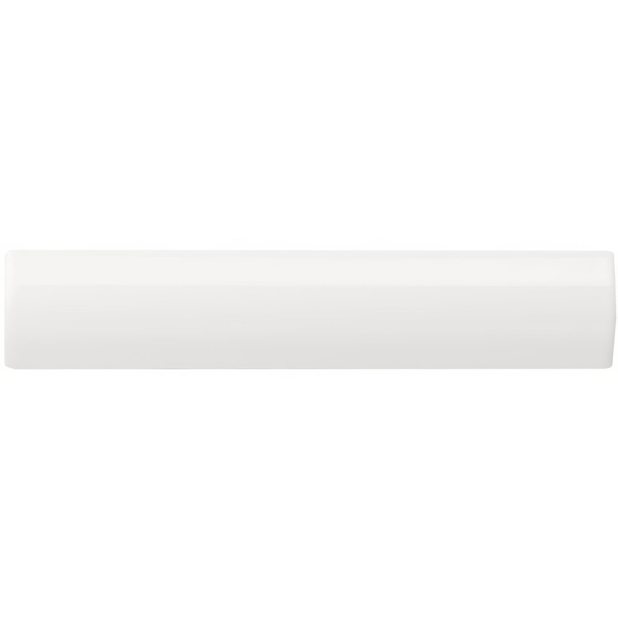 White rectangular ceramic tile with smooth glossy finish for brilliant white external corner trim