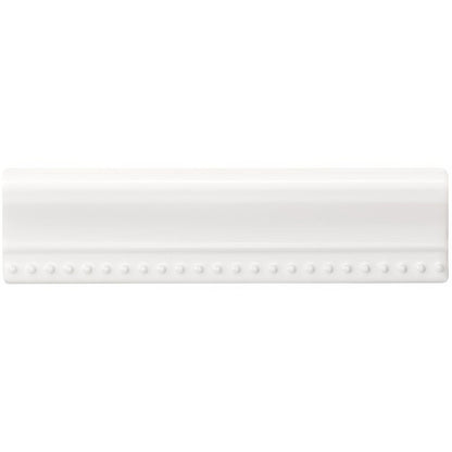 Brilliant White Hogarth Moulding Ceramic Wall Tile 152x38mm